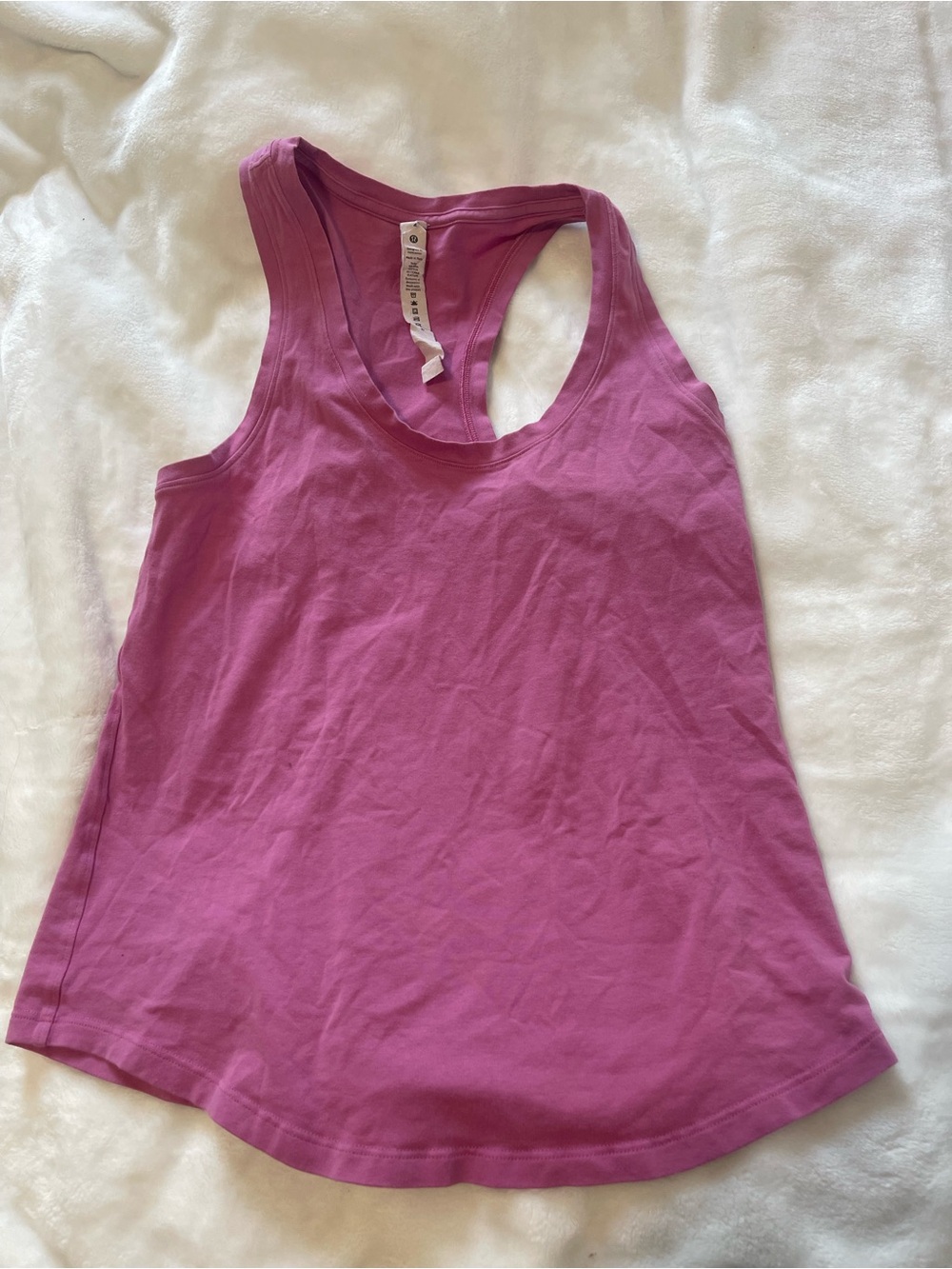 Lululemon Pink cropped tank top